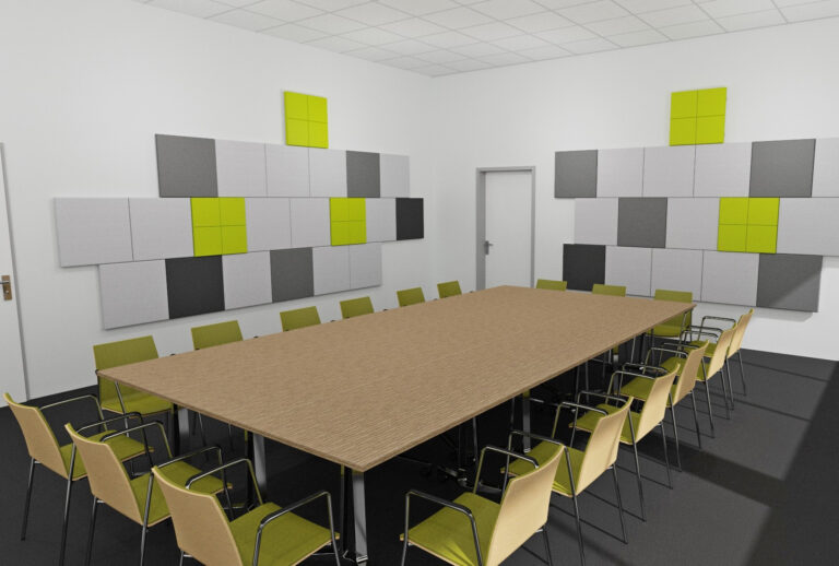 Planung Konferenzraum als Inspiration für eine Akustiklösung mit Schallabsorber im Büro