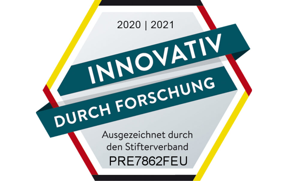 Gütesiegel "Innovativ durch Forschung" für PREFORM