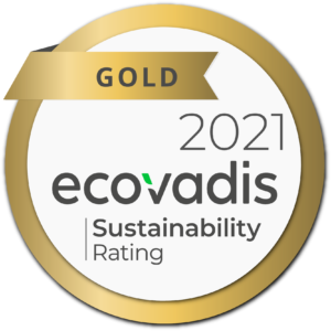 EcoVadis Sustainability Rating Gold Medaille