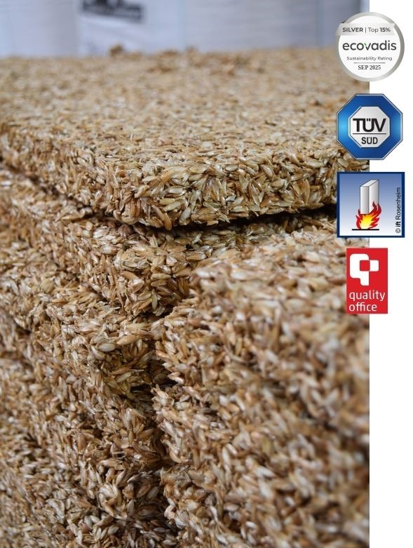 PreDinkel hat B1, ist TÜV Schadstoffgeprüft und erhalt das Badge Ecovadis sowie Quality Office