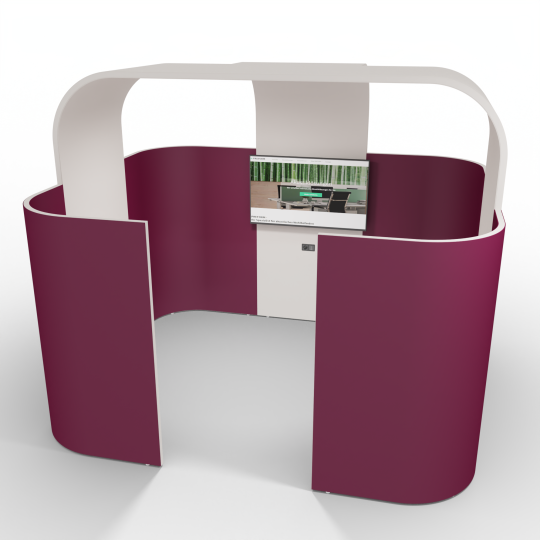 Meetingbox Discreto bordeauxrot