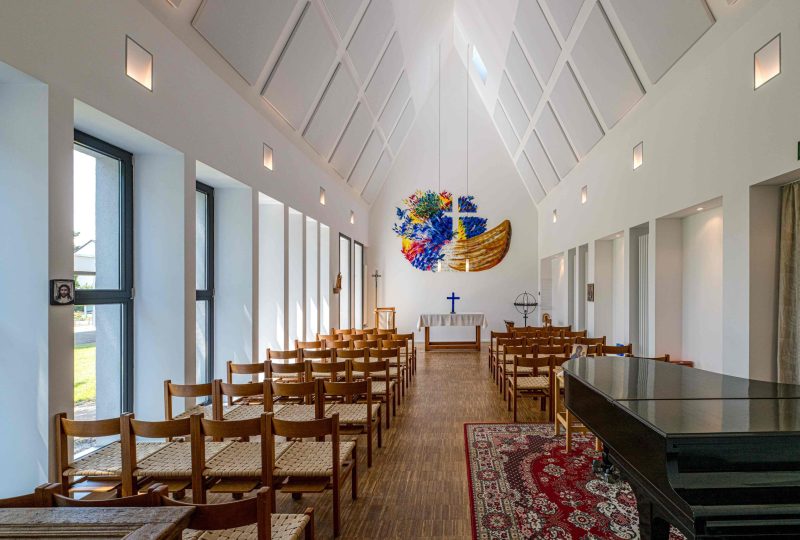Wandabsorber in einer Kirche