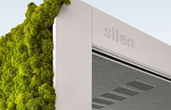 Silen Space Telefonbox mit Moosbeschichtung